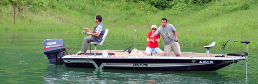 Fishing on the Arenal Lake