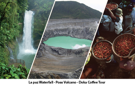 La Paz Waterfall, Poas Volcano, Doka Coffee Tour La Paz Waterfall, Poas Volcano, Doka Coffee Tour