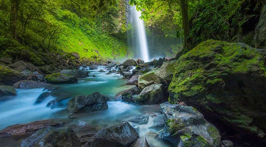 Fortuna Waterfall at Fortuna Costa Rica