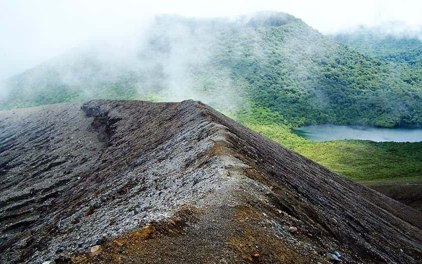 A view of one side of the Rincon de la Vieja National Park.