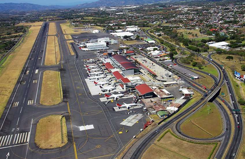 San Jose Costa Rica airport arrivals occur in the Juan Santamaria International Airport located in the neighbouring province of Alajuela.