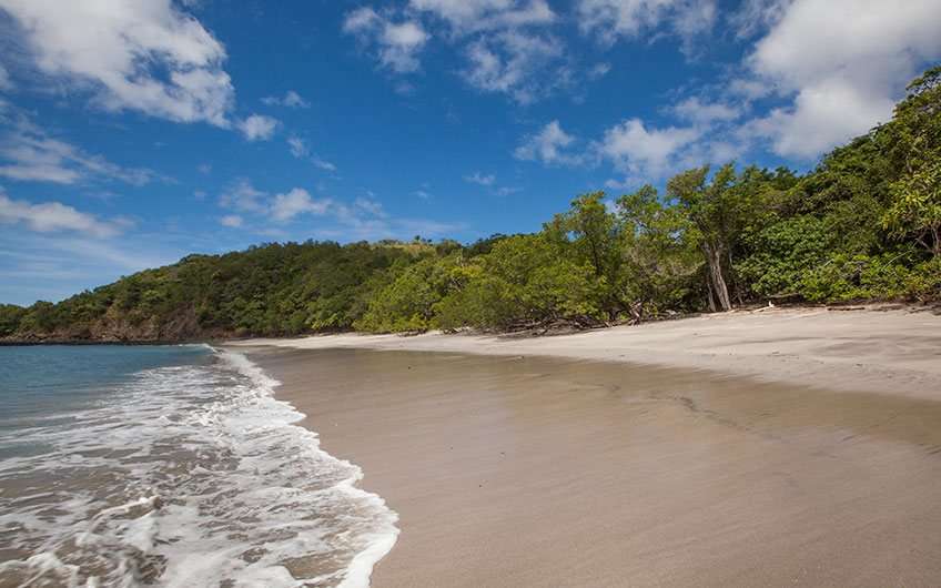 View of the beach el coco en guanacaste