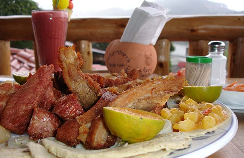 Chicharrones are pork served with other delicious snacks and served with the best local beer are an explosive combination for your palate.