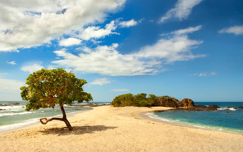 San Juanillo beach located in Guanacaste. Is close to Marbella beach and Ostional famous wildlife refugee for Olive Ridley turtle nesting and arribadas