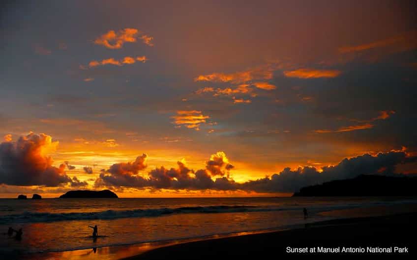 Sunset Manuel Antonio Beach