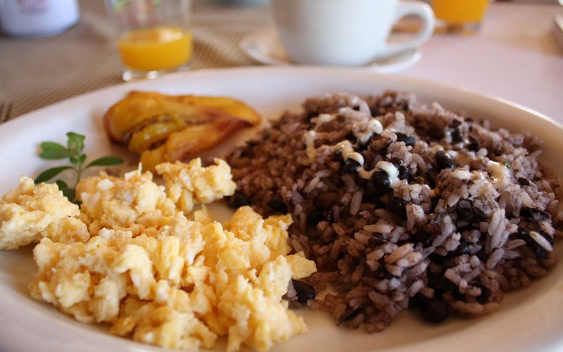 Traditional Costa Rican breakfast, Gallo Pinto