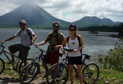 Volcano And Lake Biking